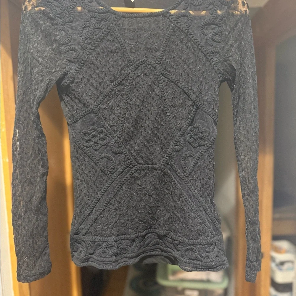 Gorgeous H&M mesh black top